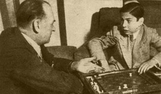 Arturo Pomar en Gijón 1944