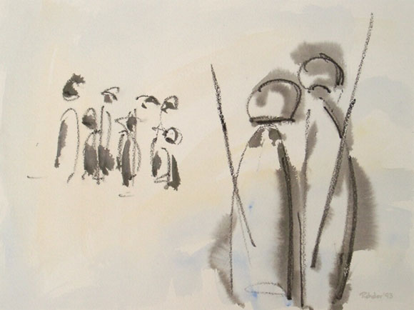 Cabecera El Canoso. Pintura © Elke Rehder Fine Arts