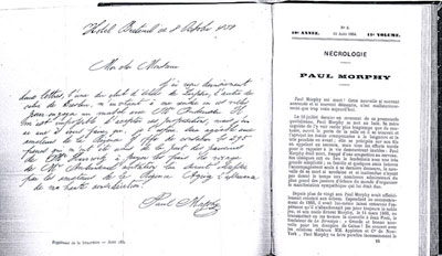 Carta de Paul Morphy