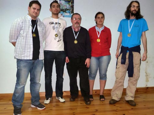 X Torneo Xadrez Os Tilos. 2013. Podium Absoluto