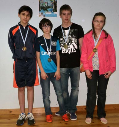 X Torneo Xadrez Os Tilos. 2013. Podium Sub 18