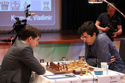 V. Kramnik (Rusia) 2784 - D. Andreikin (Rusia) 2716 [D58]