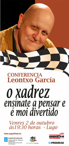 Conferencia de Leontxo García: "O xadrez ensínate a pensar e é moi divertido"