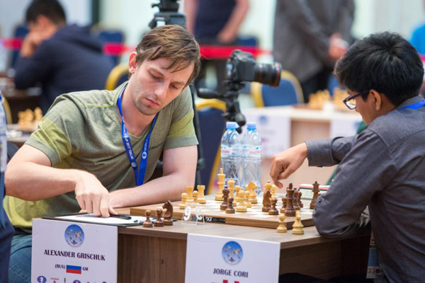 Alexander Grischuk (Rusia) vs Jorge Cori (Perú)