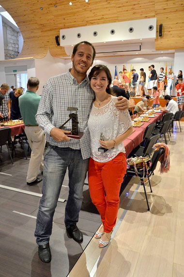 Paco y Sabrina, los Campeones de España Absoluto y Femenino 2015