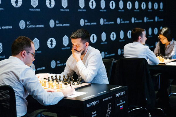 Pavel Eljanov logró la victoria frente a Ian Nepomniachtchi