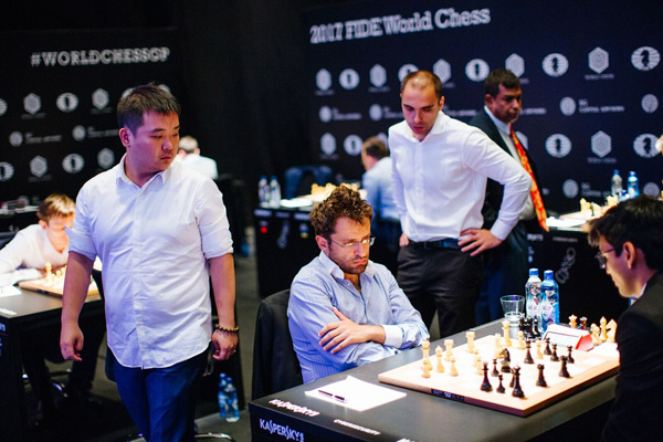 Alexander Riazantsev, Li Chao, Levon Aronian