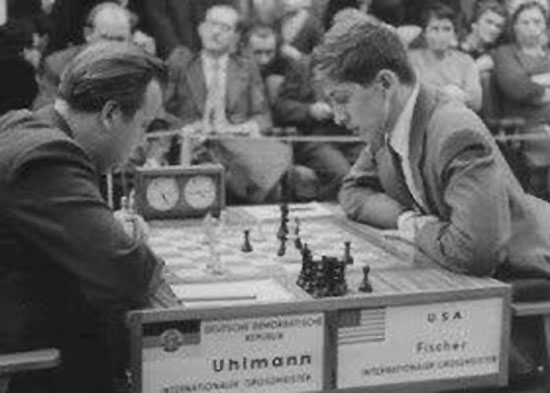 Fischer vs Uhlmann. Leipzig 1960