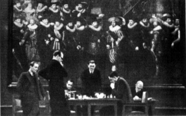 Alekhine y Euwe en 1935