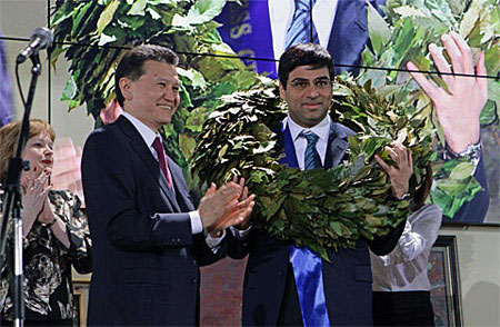Anand Campe&oacute;n del Mundo en Mosc&uacute; 2012 
