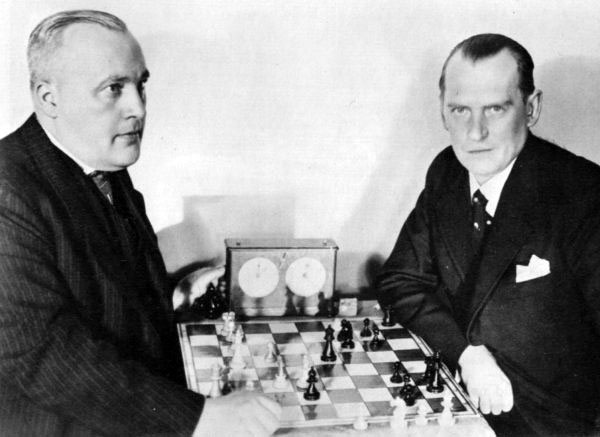 Bogoljubow y Alekhine en 1934