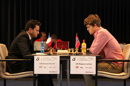 Carlsen vs Bacrot &uacute;ltima ronda