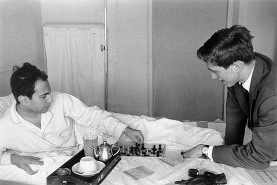 Curazao 1962 Mikhail Tal vs Bobby Fischer en el hospital