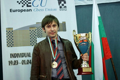 El campe&oacute;n Dmitry Jakovenko &copy; chess-news-ru
