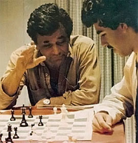 Falk y Seirawan, portada de Chess Life noviembre de 1983 &copy;  William Winter y Chessbase