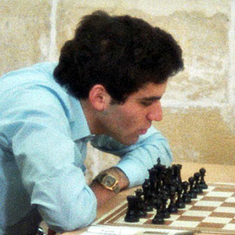 Garry Kasparov, Malta 1980 Foto &copy; Gerhard Hund