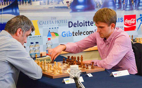 Gibraltar Ivanchuk es eliminado por Vitiugov en el desempate 