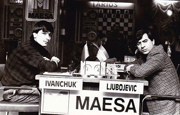 Ivanchuk y Ljubojevic en Linares 1990 
