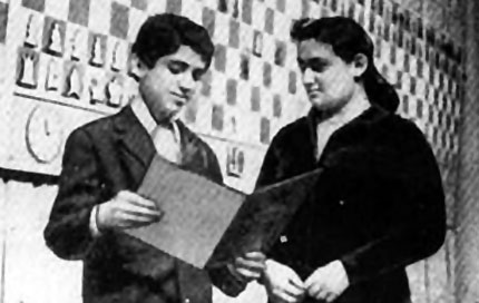 Kasparov y Chiburdanidze en 1976