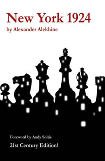 Libro de Nueva York 1924 de Alekhine en inglés