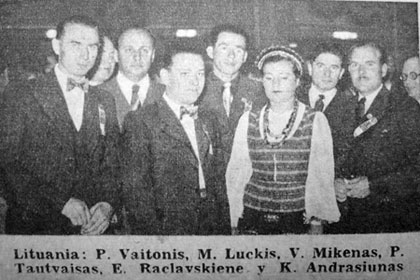 Lituania en Buenos Aires 1939. &copy; Diario La Naci&oacute;n, 1939
