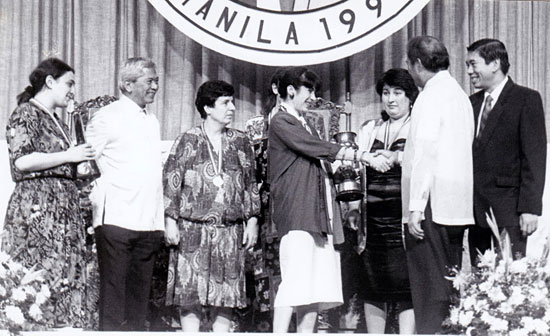 Manila 1992 Georgia gana el oro femenino
