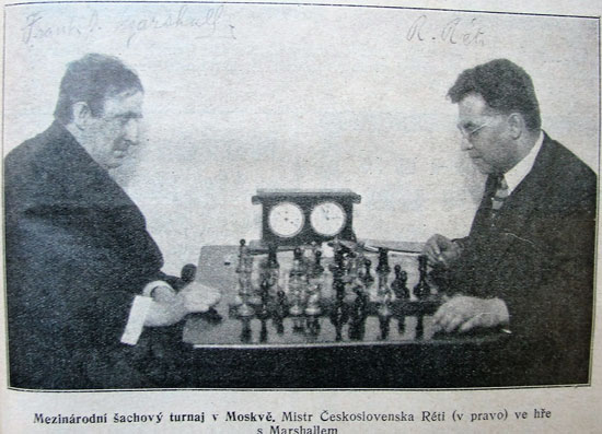 Marshall y Reti en Moscú 1925