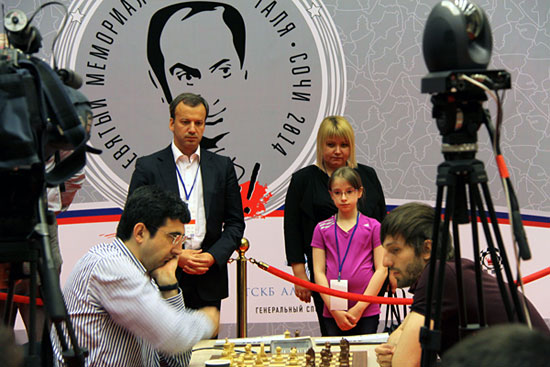 Memorial Tal 2014, blitz, Kramnik vs. Grischuk