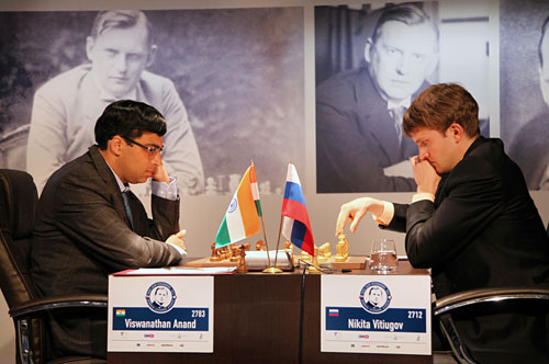 Nikita Vitiugov vs Anand Memorial Alekhine 2013