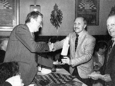 Tukmakov premiado en Reggio Emilia 1987-1988