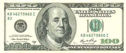 Billete de 100 dolares USA