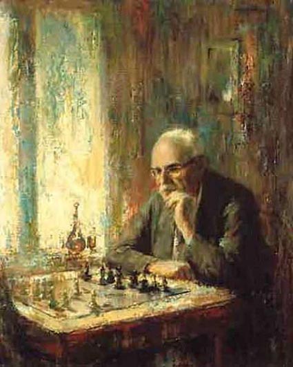Pintura de Richard Earl Thompson (1914-1991)