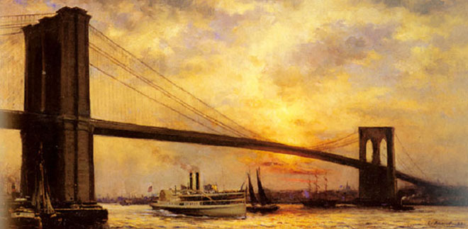 Puente de Brooklyn en 1889
