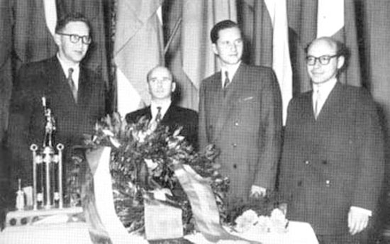 Smyslov, Reshevsky, Keres y Bronstein