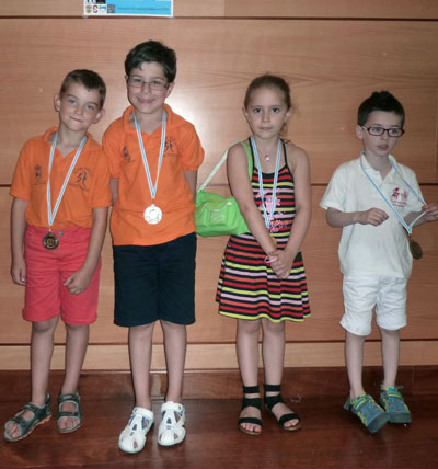 Torneo de Xadrez Concello de Carballedo Gadis-Ribeira Sacra. Podio Sub 8