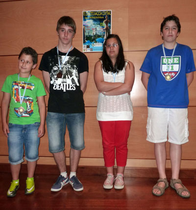 Torneo de Xadrez Concello de Carballedo Gadis-Ribeira Sacra. Podio Sub 18
