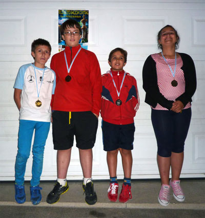 Torneo de Chantada. Círcuito Galicia Central. 2013. Podio Sub 14