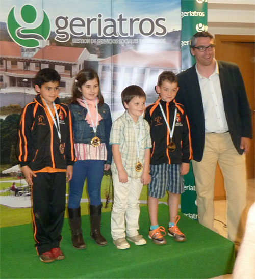 XXIV Torneo Xadrez Activo Lalín 2014. Podio Sub 8