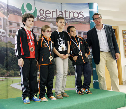 XXIV Torneo Xadrez Activo Lalín 2014. Podio Sub 10
