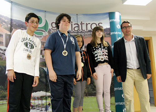 XXIV Torneo Xadrez Activo Lalín 2014. Podio Sub 12