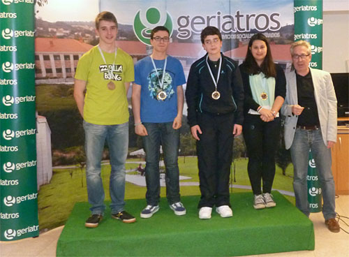 XXIV Torneo Xadrez Activo Lalín 2014. Podio Sub 18
