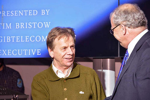 Ulf Andersson -mejor veterano- con Tim Bristow