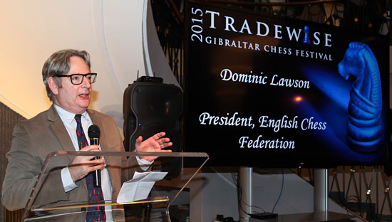 Dominic Lawson, presidente de la Federación Inglesa de Ajedrez