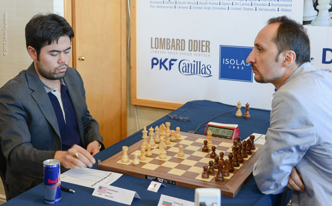 En la partida más esperada del torneo, Hikaru Nakamura se impuso con claridad a Véselin Topálov tras un largo combate