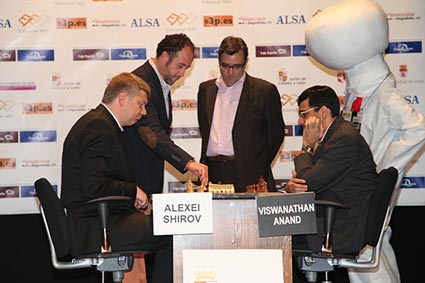 Shirov vs Anand. Magistral León 2011