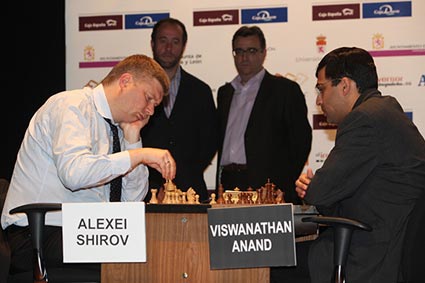 Shirov vs Anand. Magistral León 2011