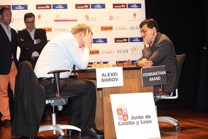 Shirov vs Anand. Magistral León 2011