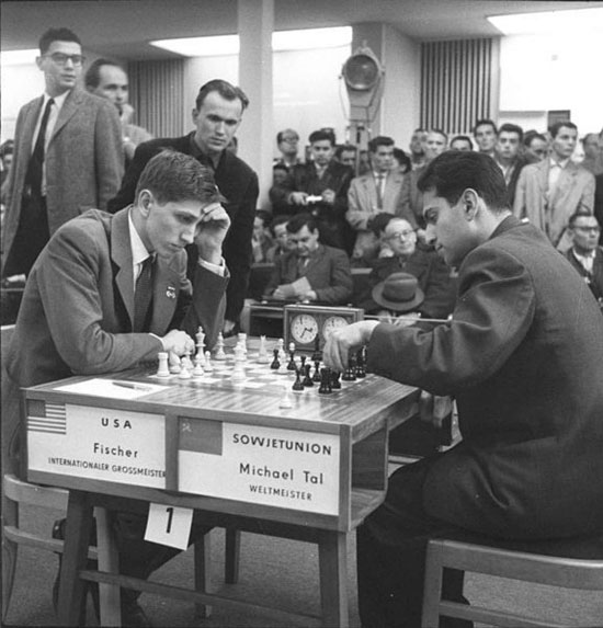 Bobby Fischer vs. Mihail Tal. Leipzig. 1960