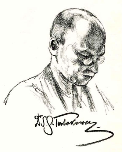 Dibujo de Savielly Tartakower