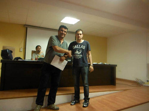 Pablo Castro con Diego Espiñeira